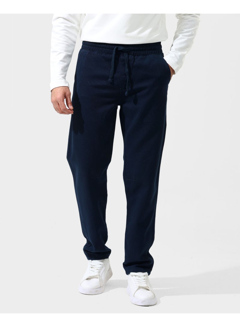 Dott Men's Drawstring Straight Fit Gabardine Pants - Image 1